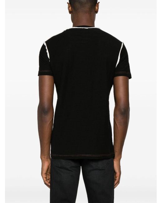 DIESEL Black T-diegor-raw-n2 Cotton T-shirt for men