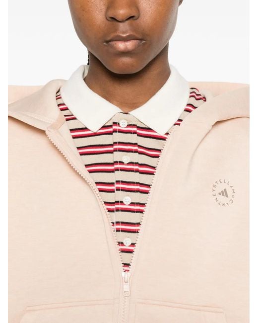 Adidas By Stella McCartney Natural Hooded Zip Jacket