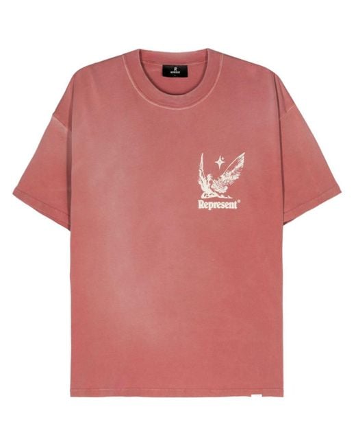 Represent Pink Spirits Of Summer Cotton T-shirt for men