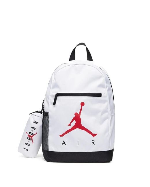 Nike White Logo-Print Backpack
