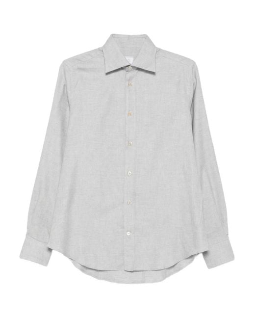 Eleventy Button-Up Overhemd in het White voor heren