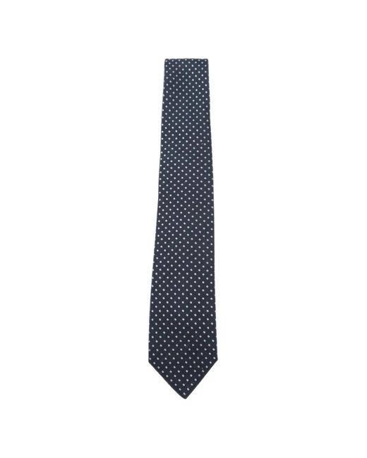 Barba Napoli Blue Geometric-Pattern Tie for men