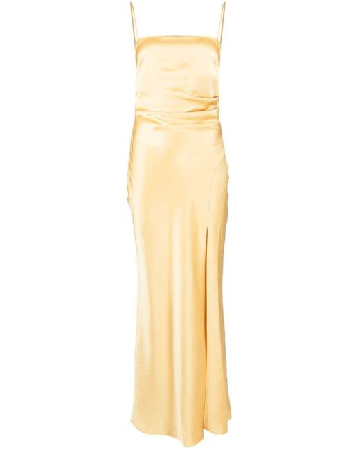 Bec & Bridge Nadia Satin Maxi Dress in Yellow | Lyst Canada