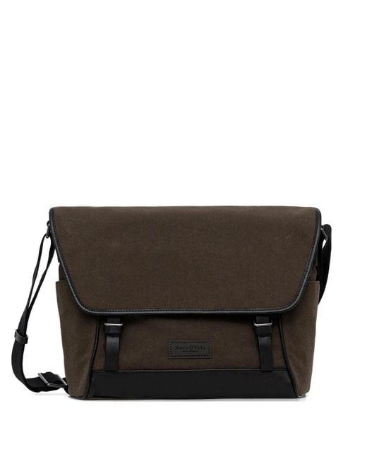 Marc O' Polo Black Porte-Documents Médium À Rabat for men
