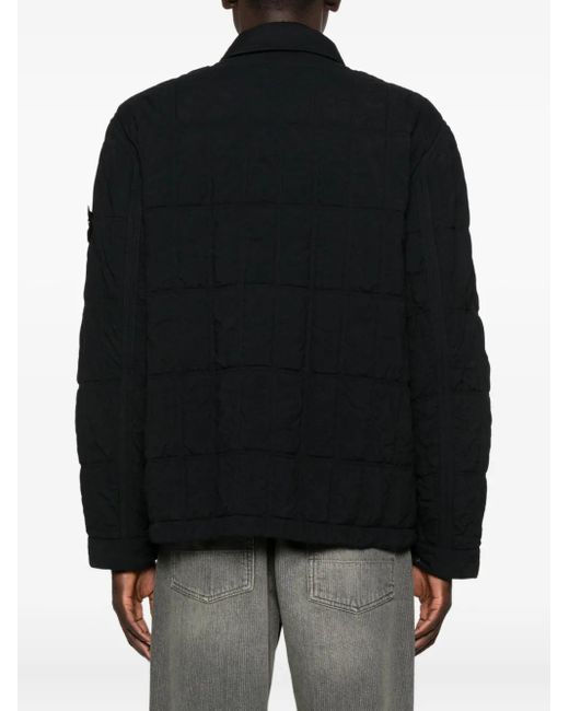 Stone Island Jacke mit gesteppten Einsätzen in Black für Herren