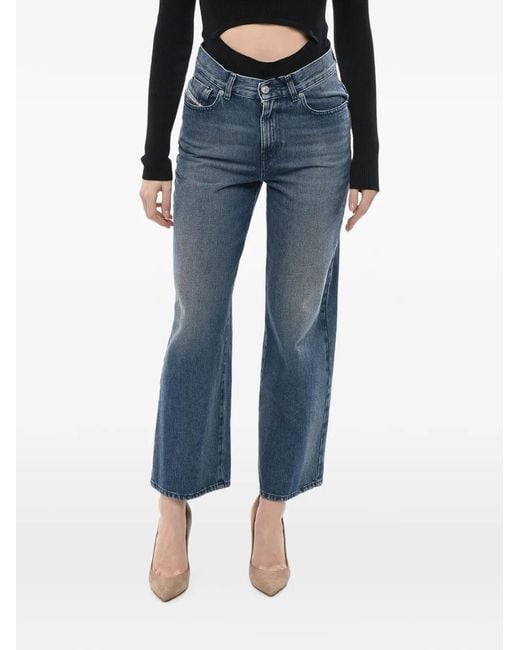 DIESEL Blue 2000 Widdee-R Wide-Leg Jeans