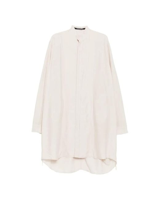 Julius White Shirred Shirt for men