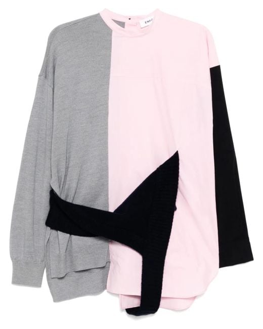 Enfold Gedeconstrueerde Blouse in het Pink