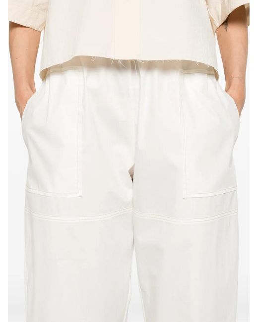 Nackiyé White Perfect Seam Trousers
