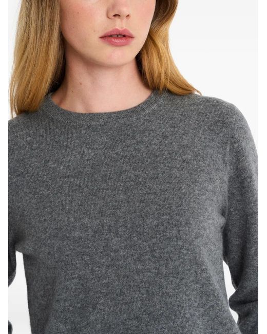 Pringle of Scotland Gray Crew-Neck Cashmere Sweater