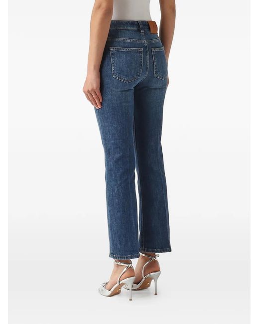 PT Torino Blue Faded-Effect Jeans