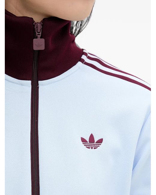 Adidas Blue Side-Stripe Track Jacket
