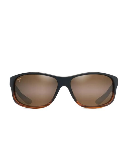 Lunettes De Soleil Kaiwi Channel À Monture Rectangulaire Maui Jim en coloris Black