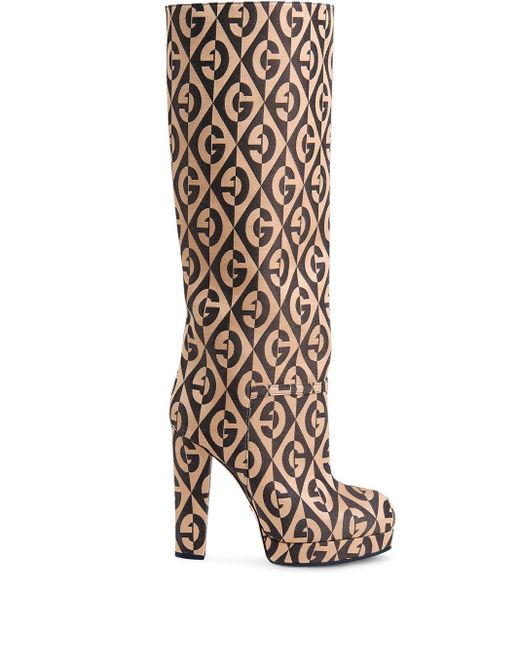 gucci logo boots