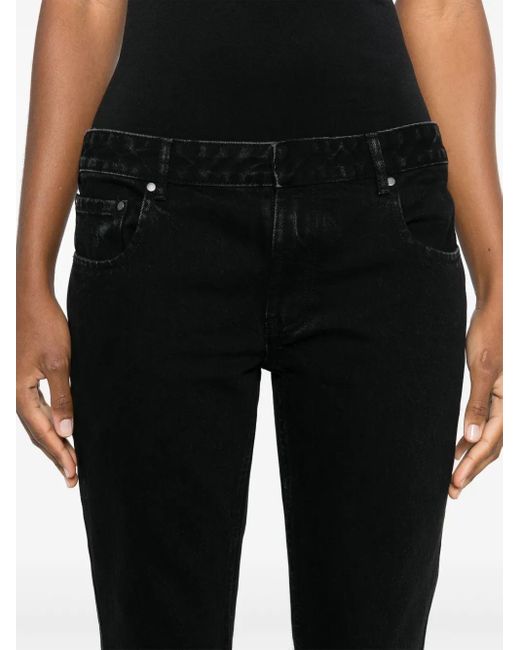 Entire studios Black Mid-Rise Flared Jeans