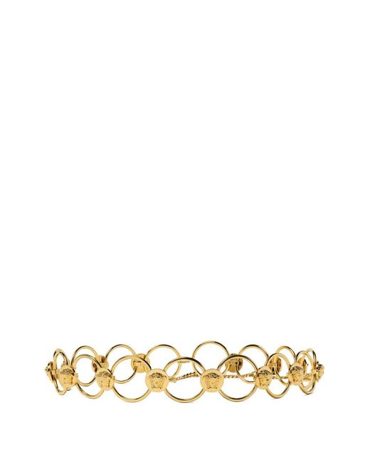 Versace Metallic Medusa Chain Belt