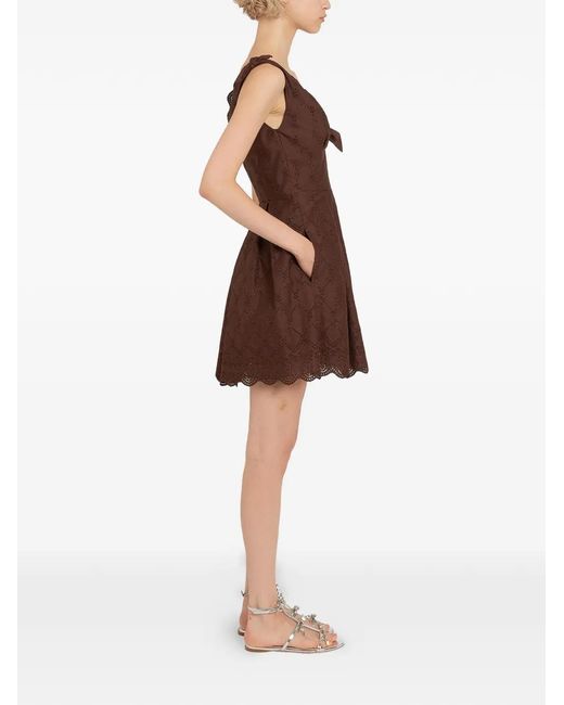 black and brown sweater dress Long Sleeve Collared Twofer Sweater Dress In Champagne Blush Black main image 1