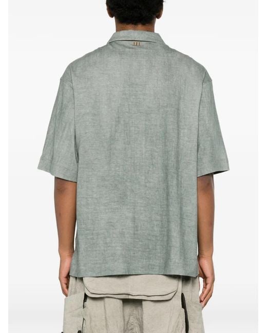 Ziggy Chen Gray Polo À Poche Poitrine for men