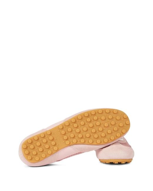 Paul Smith Pink Samara Mesh-Panelled Suede Sneakers