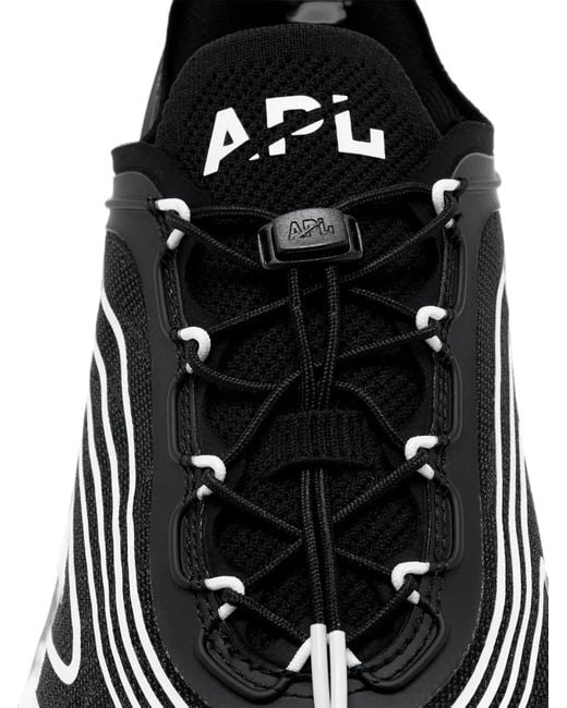 Athletic Propulsion Labs White Wave-Print Toggle-Fastening Sneakers for men