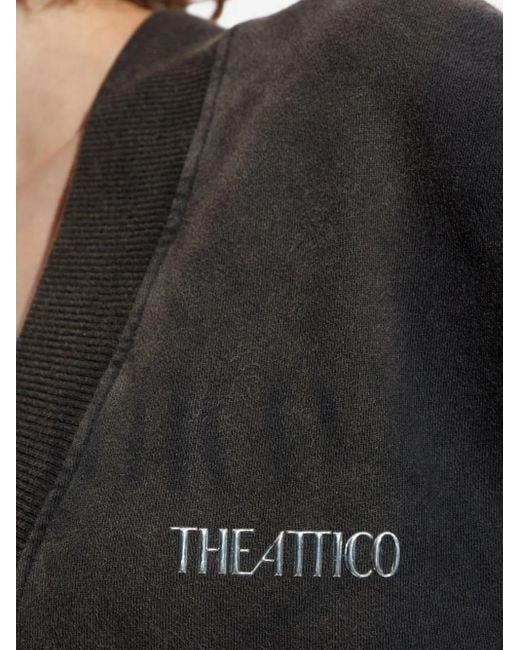 The Attico Black Midi Dress