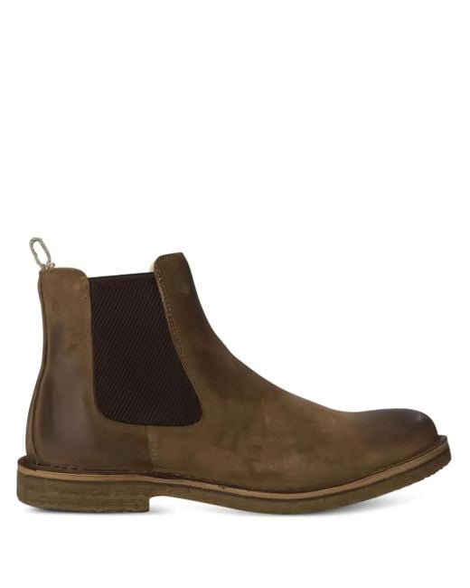Astorflex Brown Elastic-Panel Chelsea Boots for men