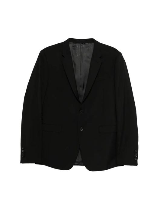 Reveres 1949 Black Single-Breasted Blazer for men