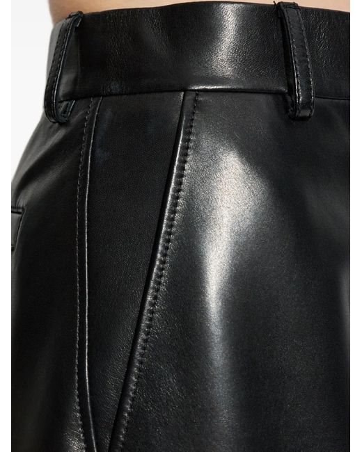 Givenchy Black Leather Trousers