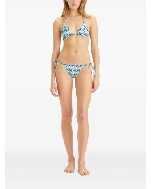 Tory Burch Blue Printed Bikini