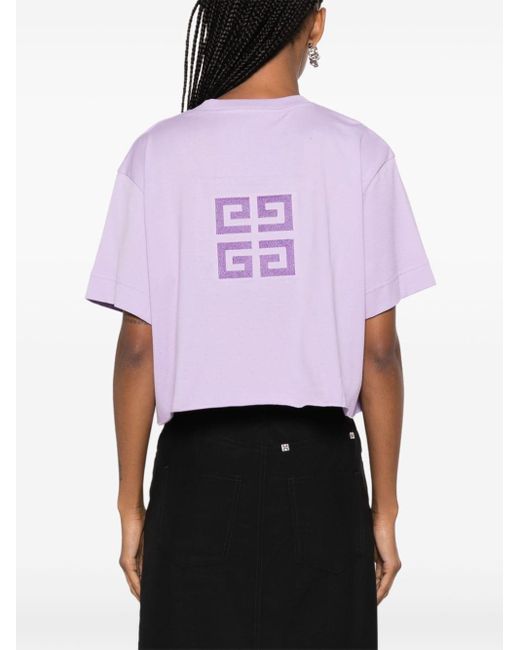 Givenchy Purple Klassisches T-Shirt
