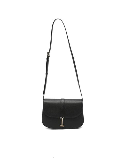 Tom Ford White T-Clasp Grained Leather Shoulder Bag