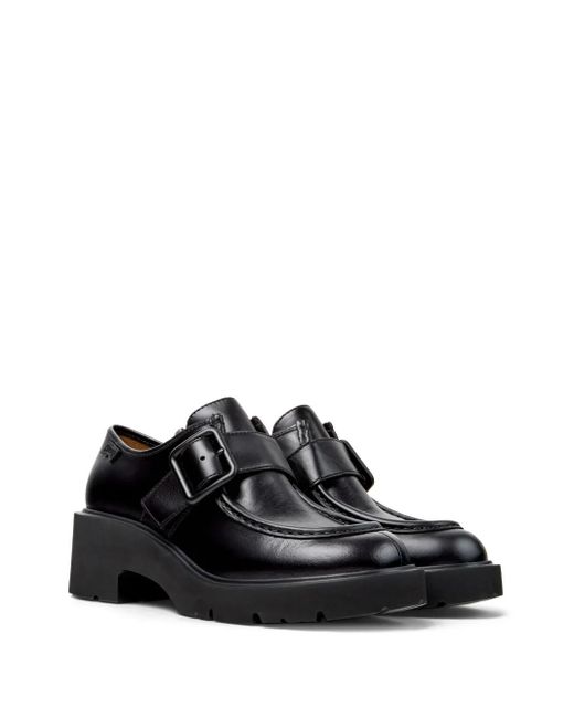 Camper Black 54mm Milah Buckle-fastening Platform Monk Shoes