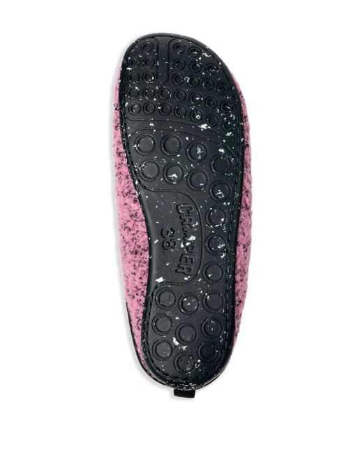 Camper Wabi Slip-On Slippers Van Wolblend in het Purple