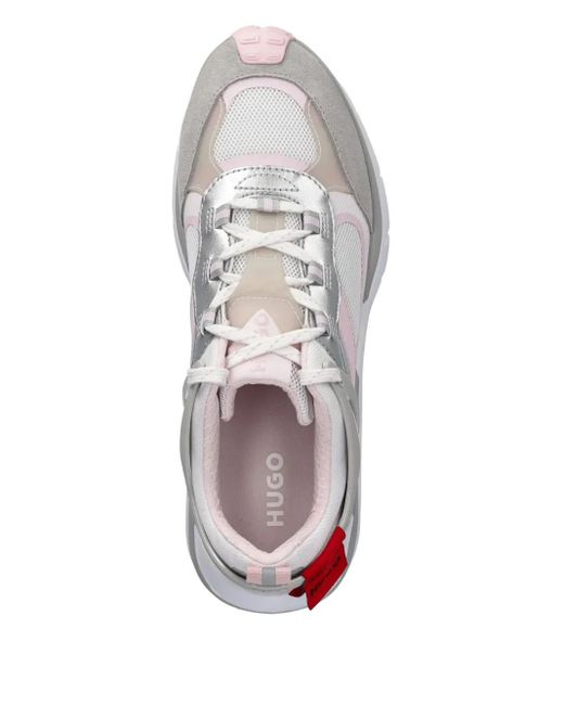 HUGO White Sneakers mit Einsätzen