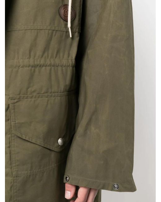 Gucci Green Waxed Hooded Parka for men