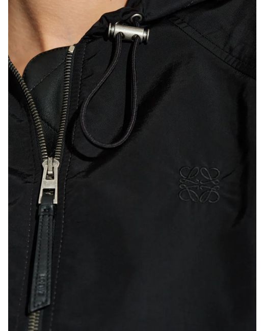 Veste Bomber À Capuche Loewe en coloris Black