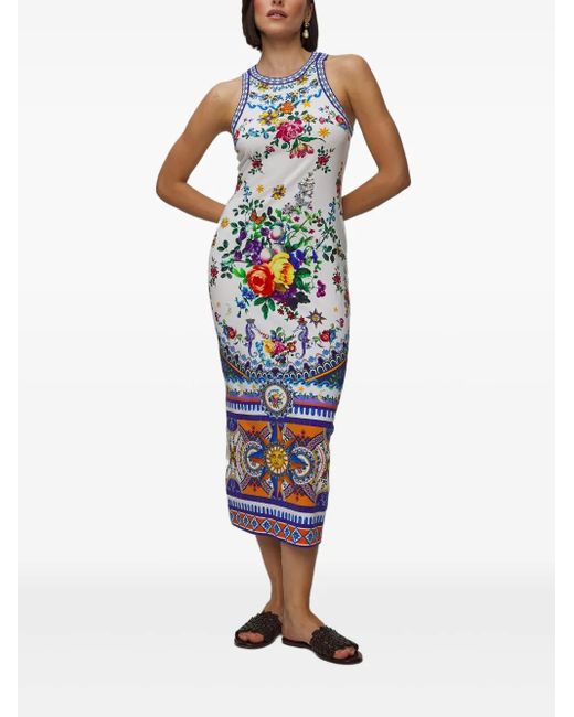 Camilla Blue Tiles Darls Jersey Dress