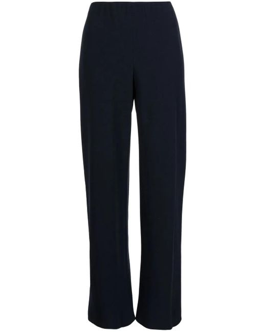 Vince Blue Elasticated High-Waisted Trousers