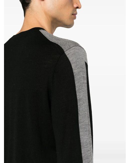 Neil Barrett Black Maglione Colour-block for men