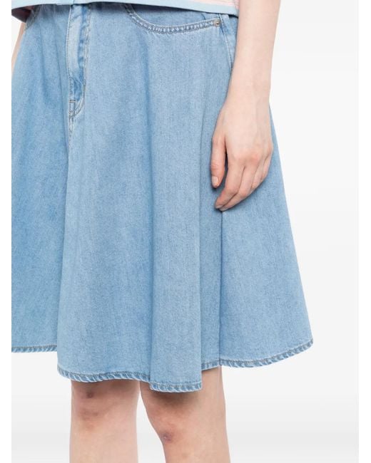 SPORT b. by agnès b. Blue A-Line Denim Skirt