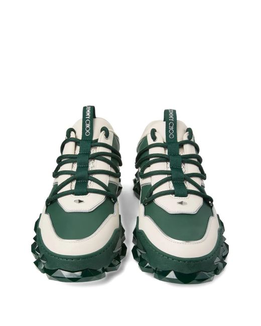 Jimmy Choo Green Diamond X Trainers for men