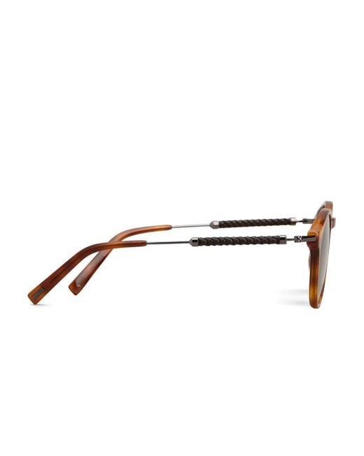 Tod's Brown Round-Frame Sunglasses for men