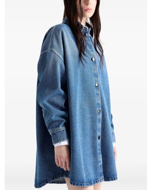 Prada Overhemd Met Logo in het Blue