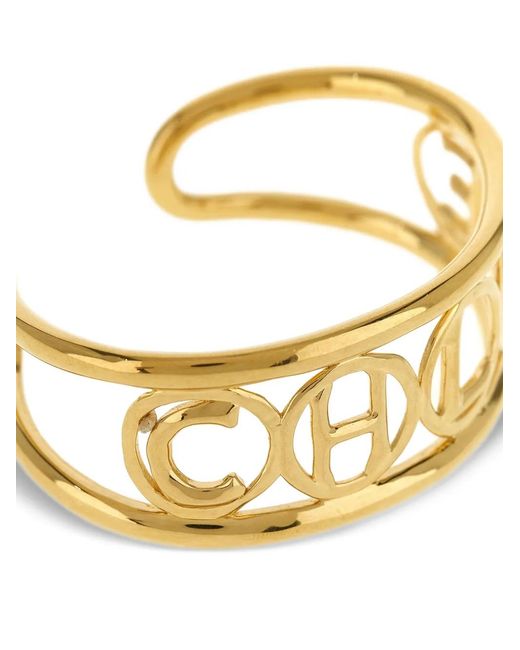 Chloé Metallic Script-Tone Bangle