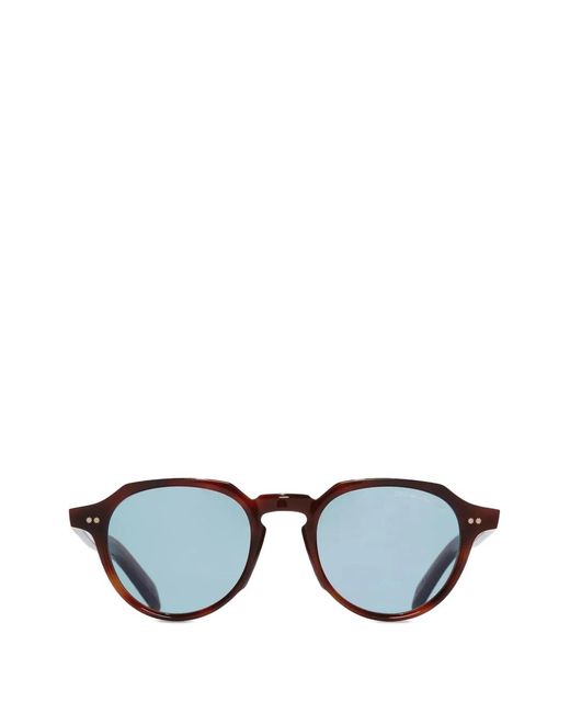 Cutler & Gross Brown Round-Frame Sunglasses for men