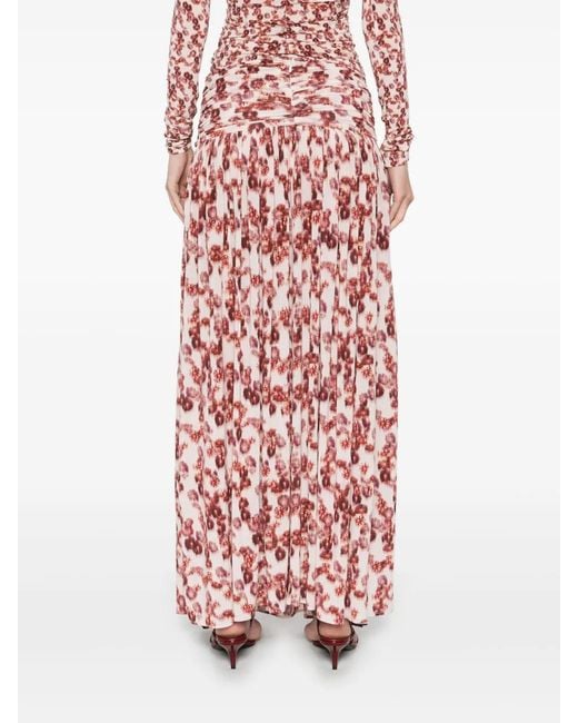Isabel Marant Red Gwendy Maxi Skirt