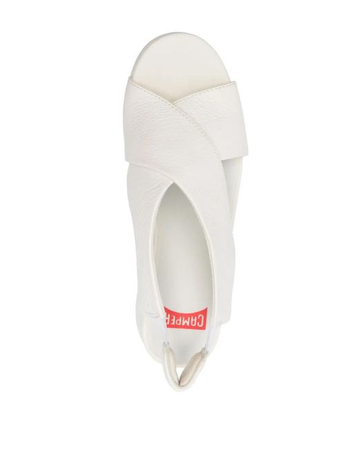 Camper White Oruga Chunky Sandals