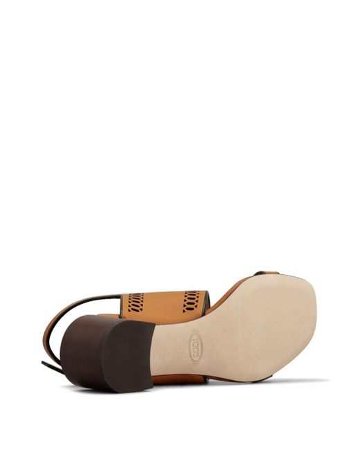 Sandalias con tacón de 55 mm Tod's de color Brown