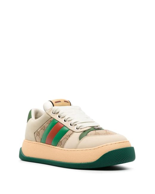 Gucci Natural Leather Screener Sneakers for men