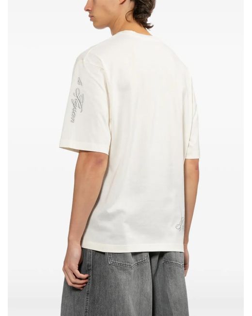 Jacquemus White The Ane T-Shirt for men